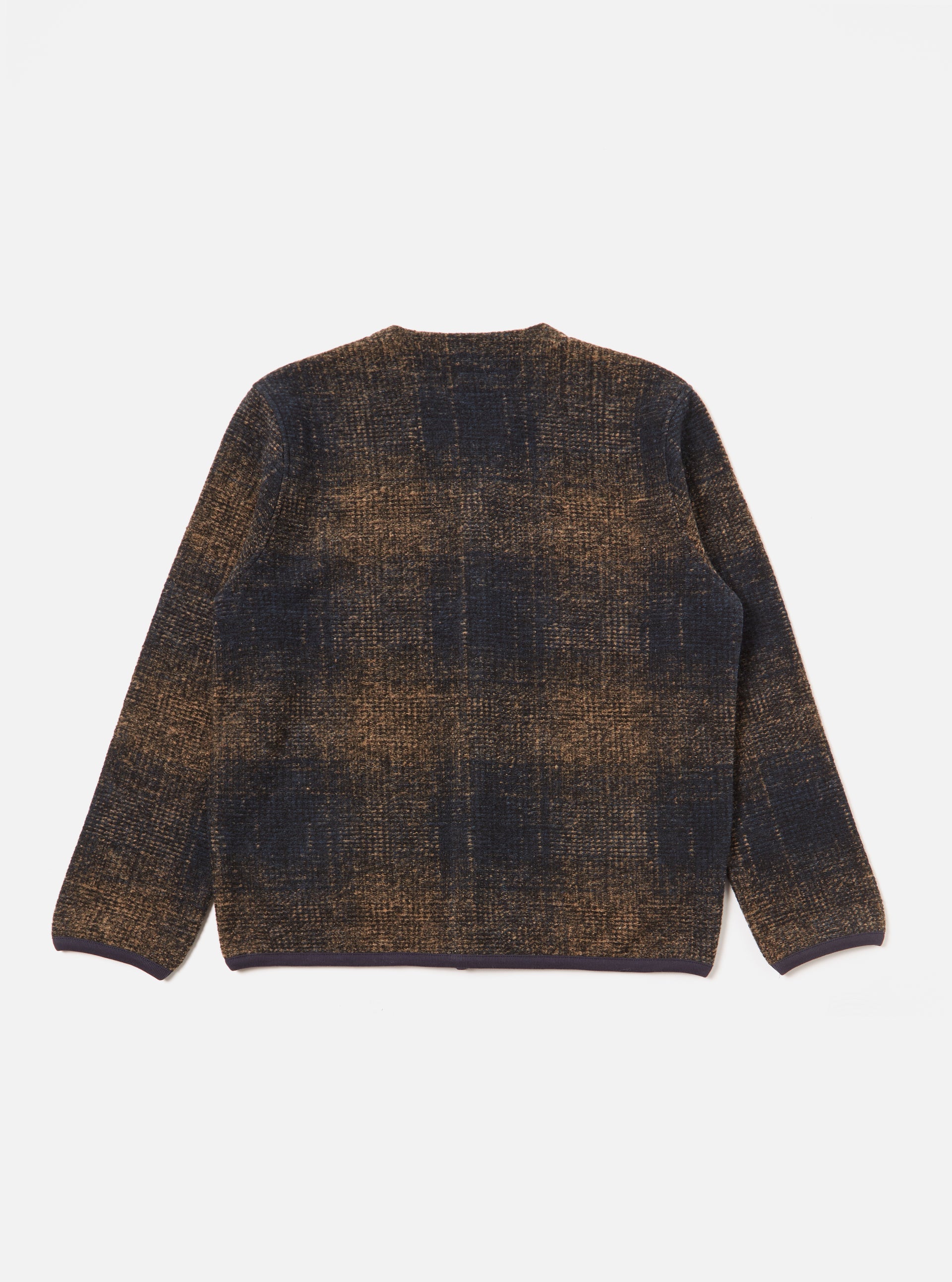 Agu Check Fleece Cardigan