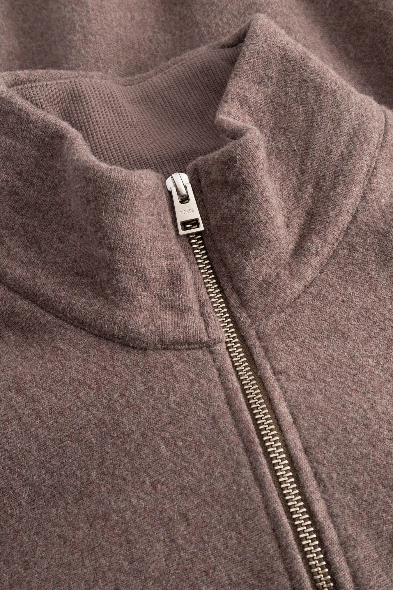 Ketel Relaxed Cotton Wool Half Zip Sweatshirt