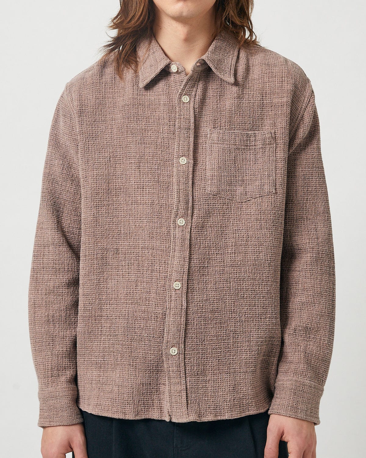 Pigment Dyed Waffle Long Sleeve