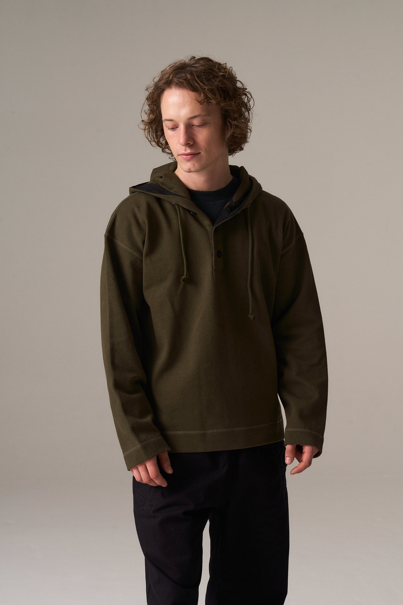 Button Hoodie Jersey