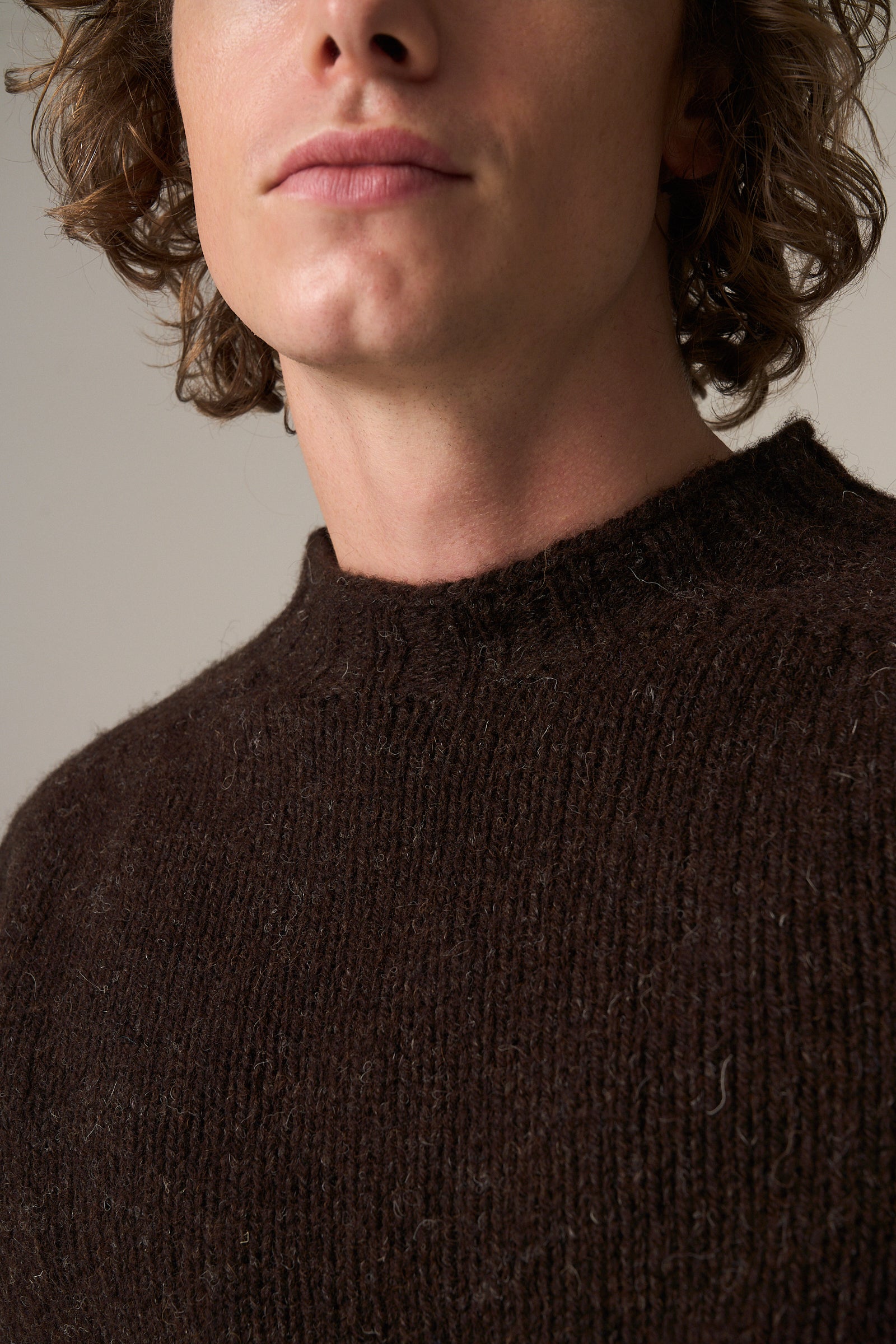 Chunky Seamless Wool Crewneck