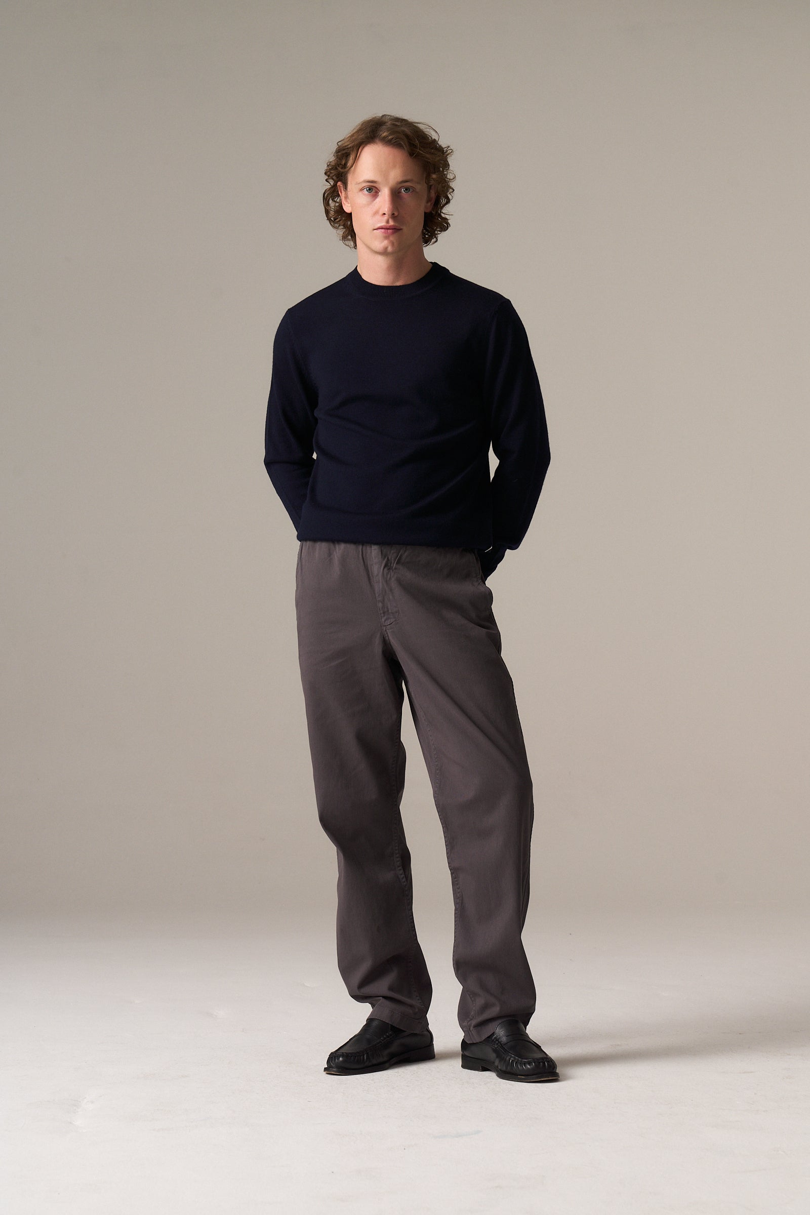Ezra Relaxed Organic Stretch Twill Trouser