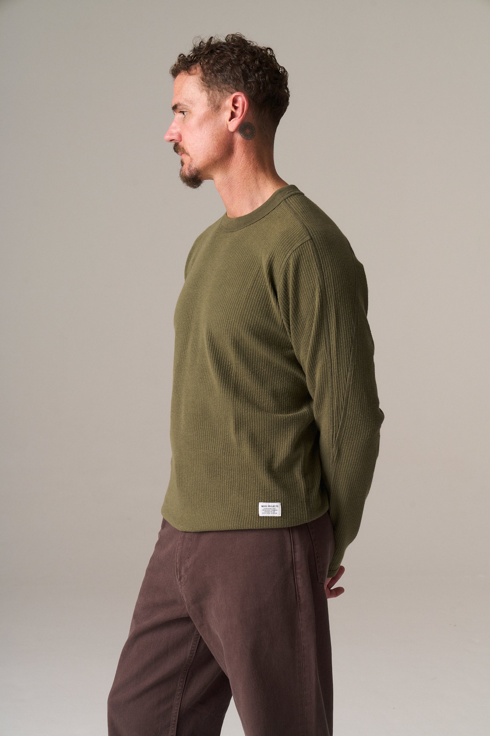 Stevns Cotton Hemp Military Rib Long Sleeve T-Shirt