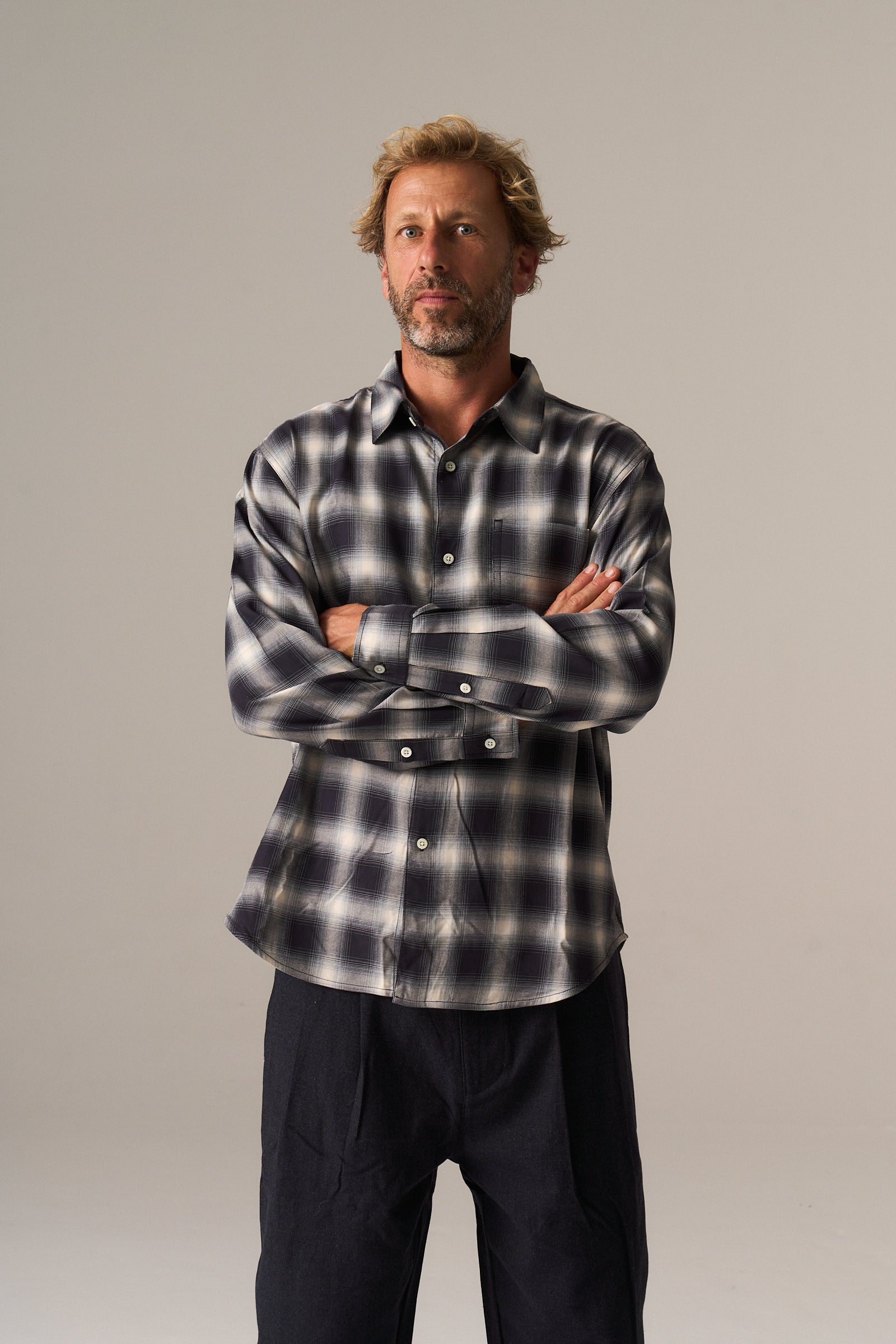 Rayon Check Classic Shirt