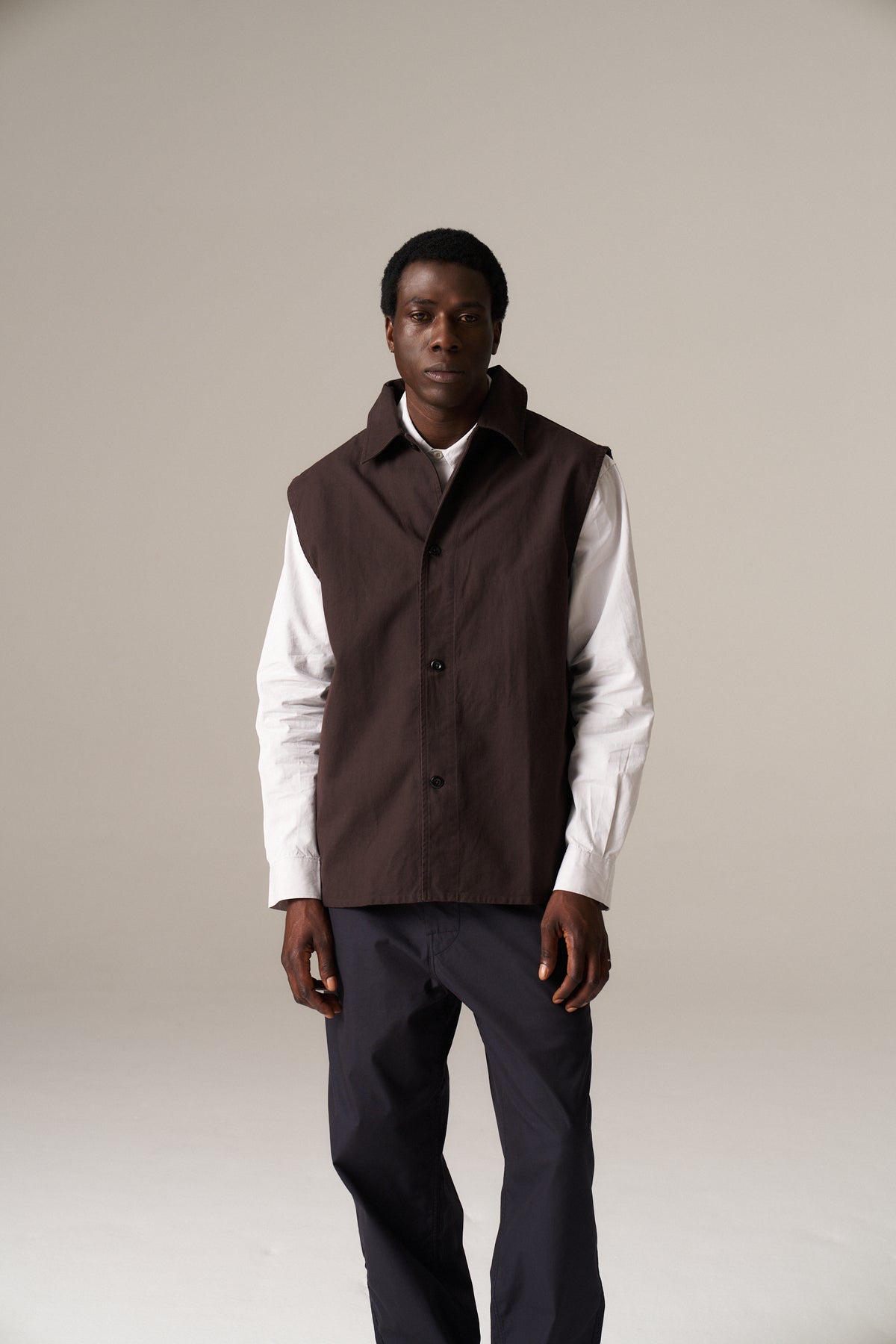 MHL. Sleeveless Overshirt