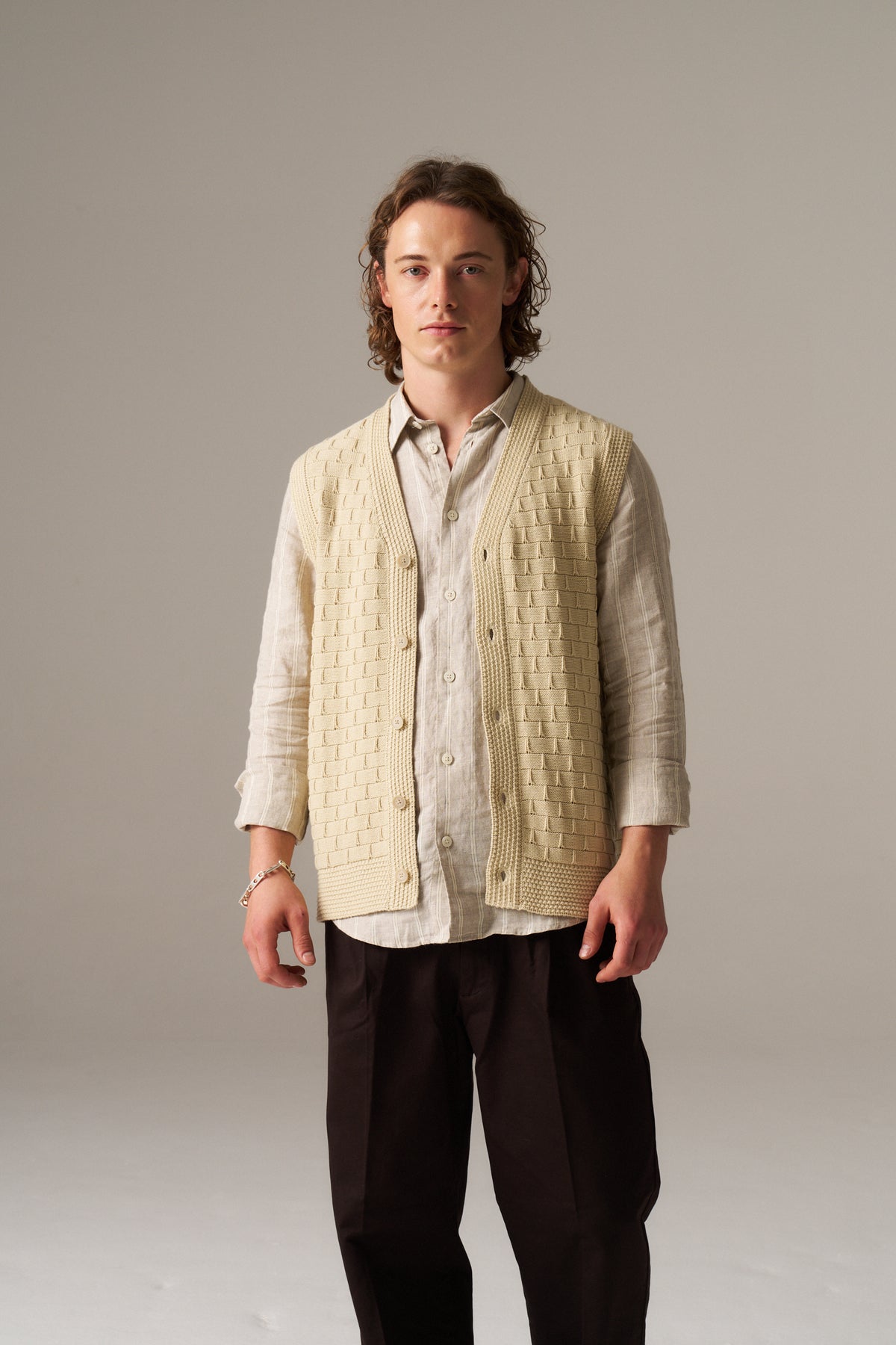 Reece Textured Stitch Vest