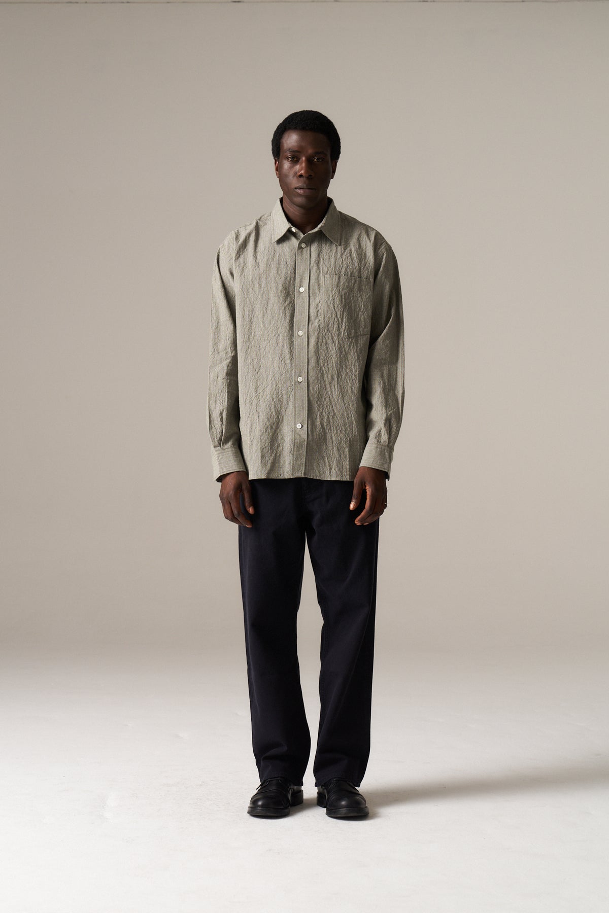 Falster Oversized Textured Stripe Shirt