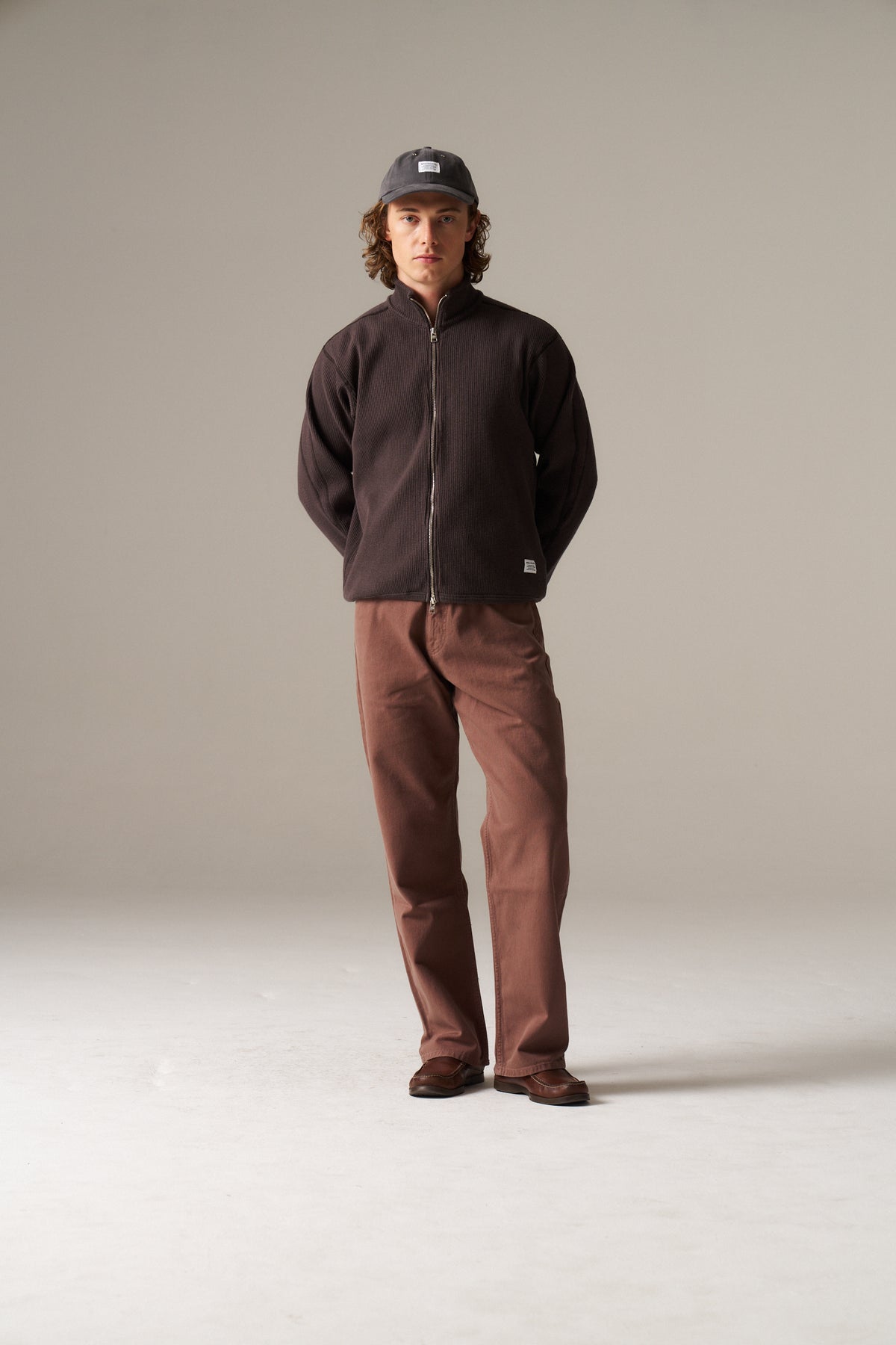 Teno Military Rib Zip Cardigan