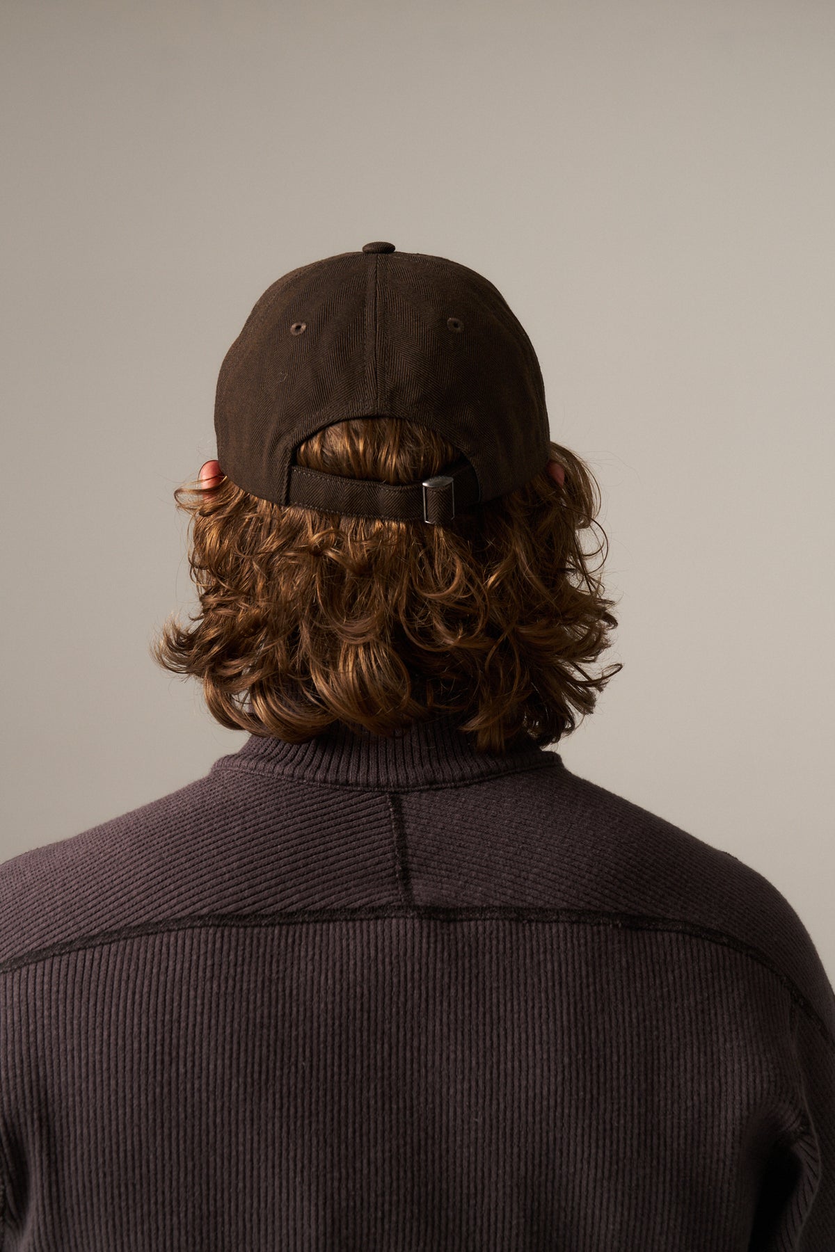 Cotton Wool Herringbone Twill 6-Panel Cap