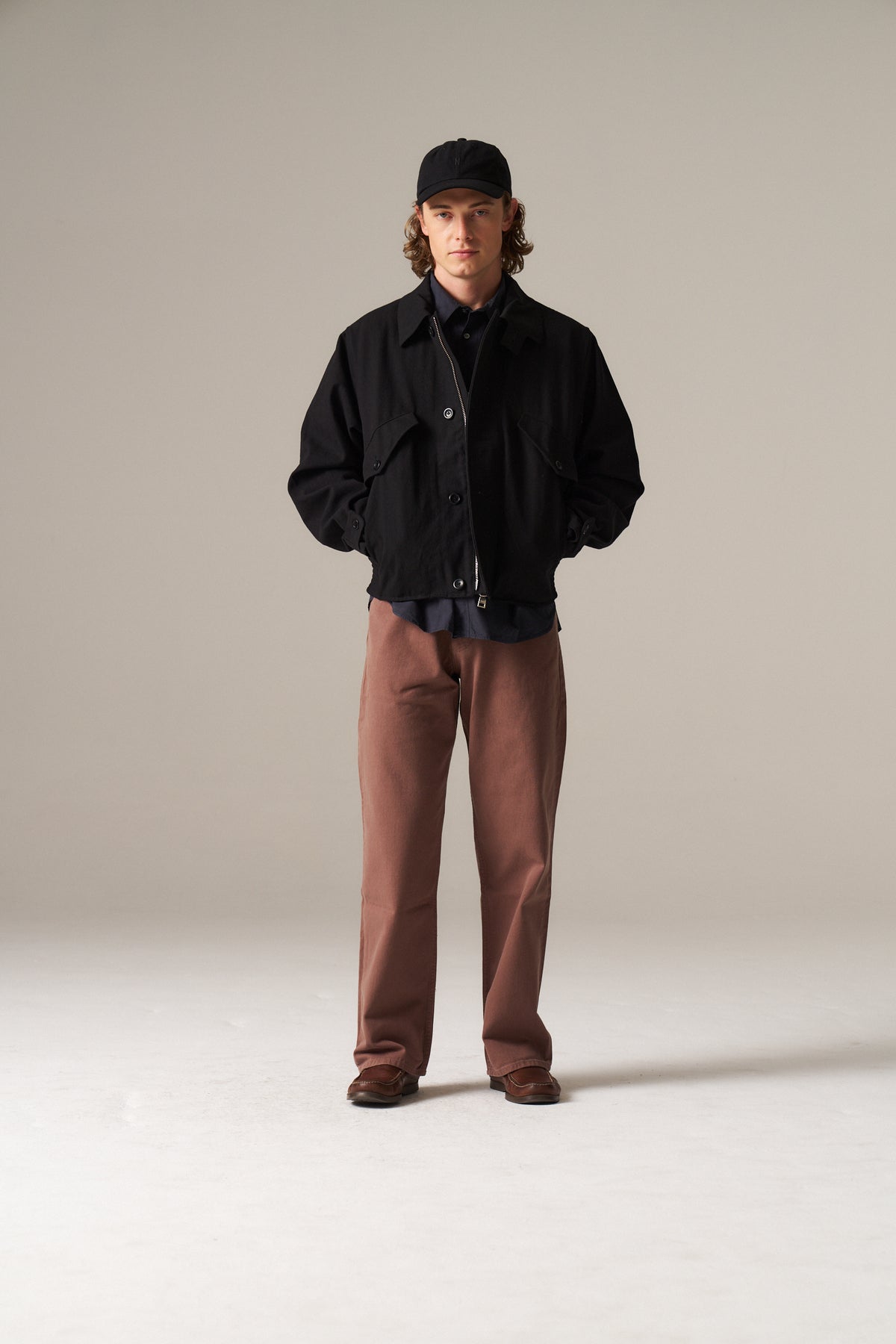 Vandel Herringbone Twill Flight Jacket