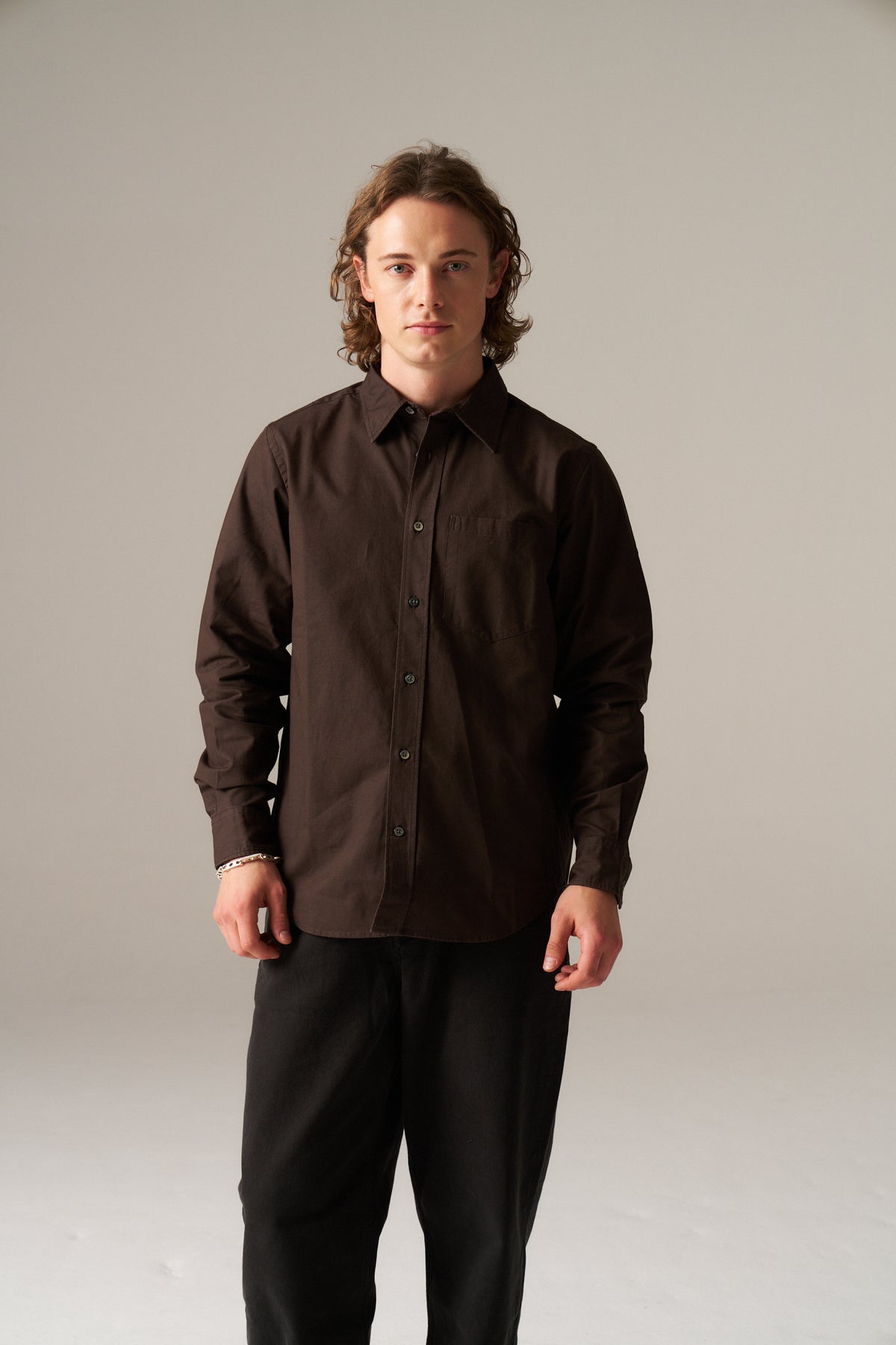 Kongshoved Cotton Faded Pigment Dyed Relaxed Shirt