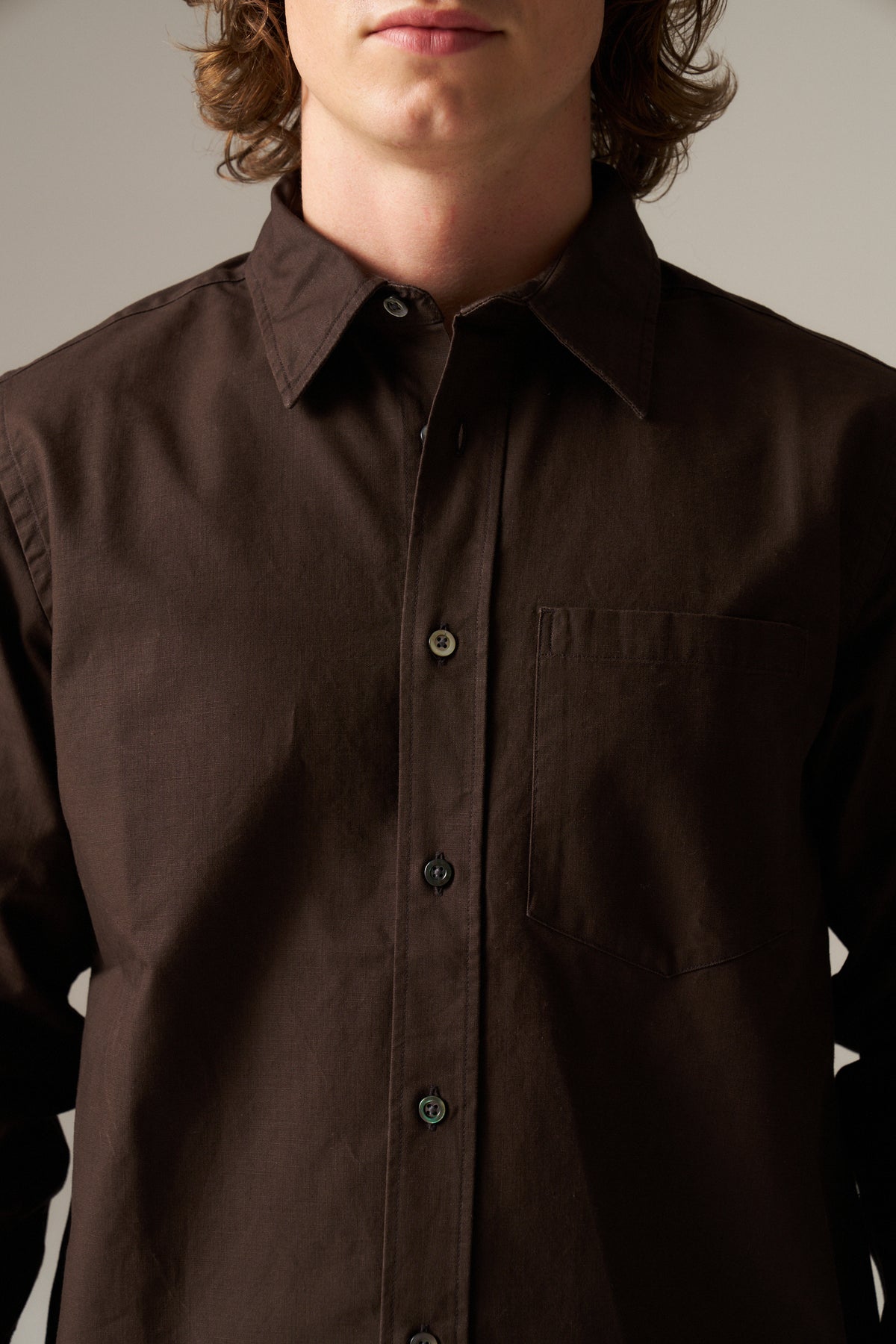 Kongshoved Cotton Faded Pigment Dyed Relaxed Shirt