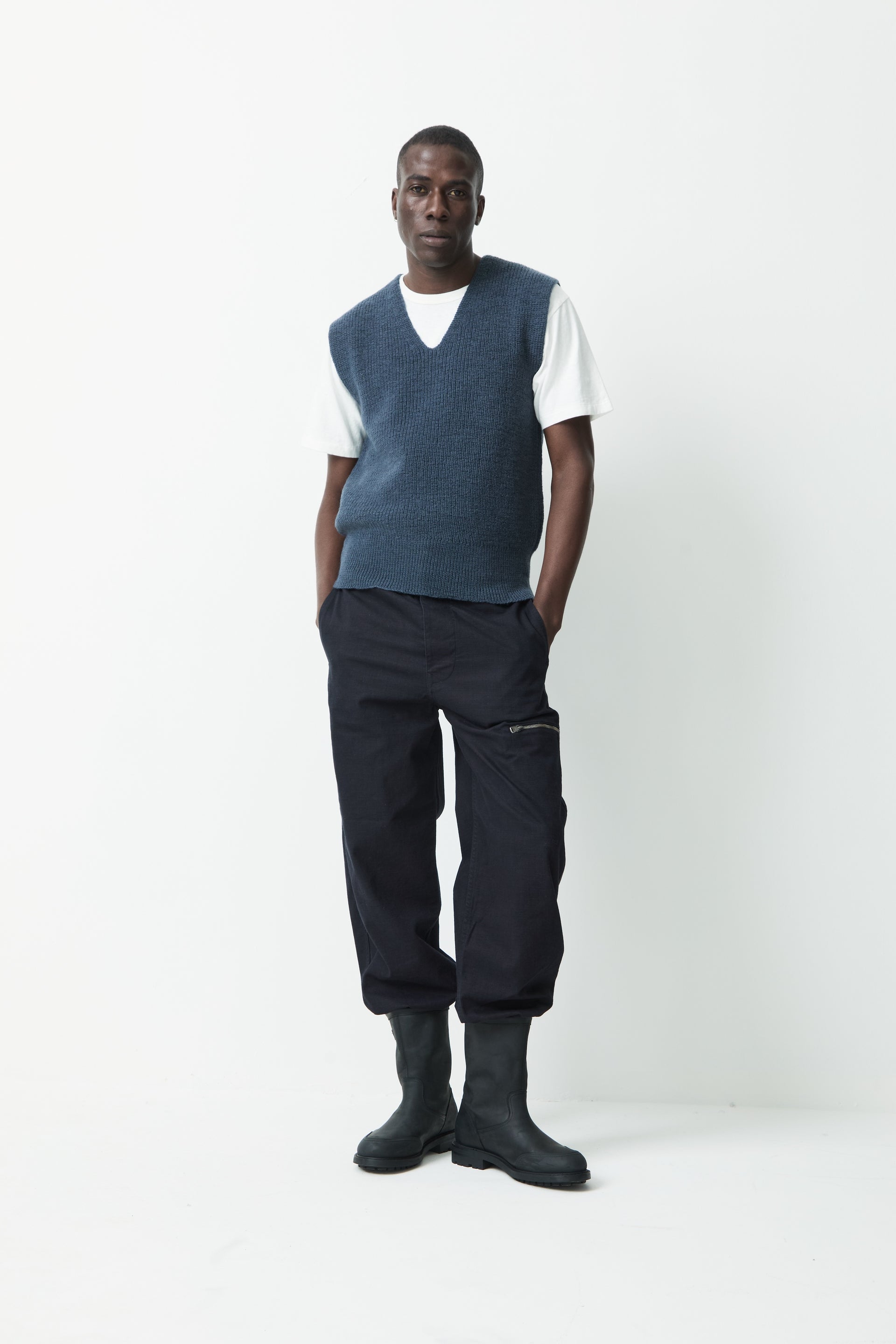 Chunky Ribbed Virgin Wool Uniform Sweater