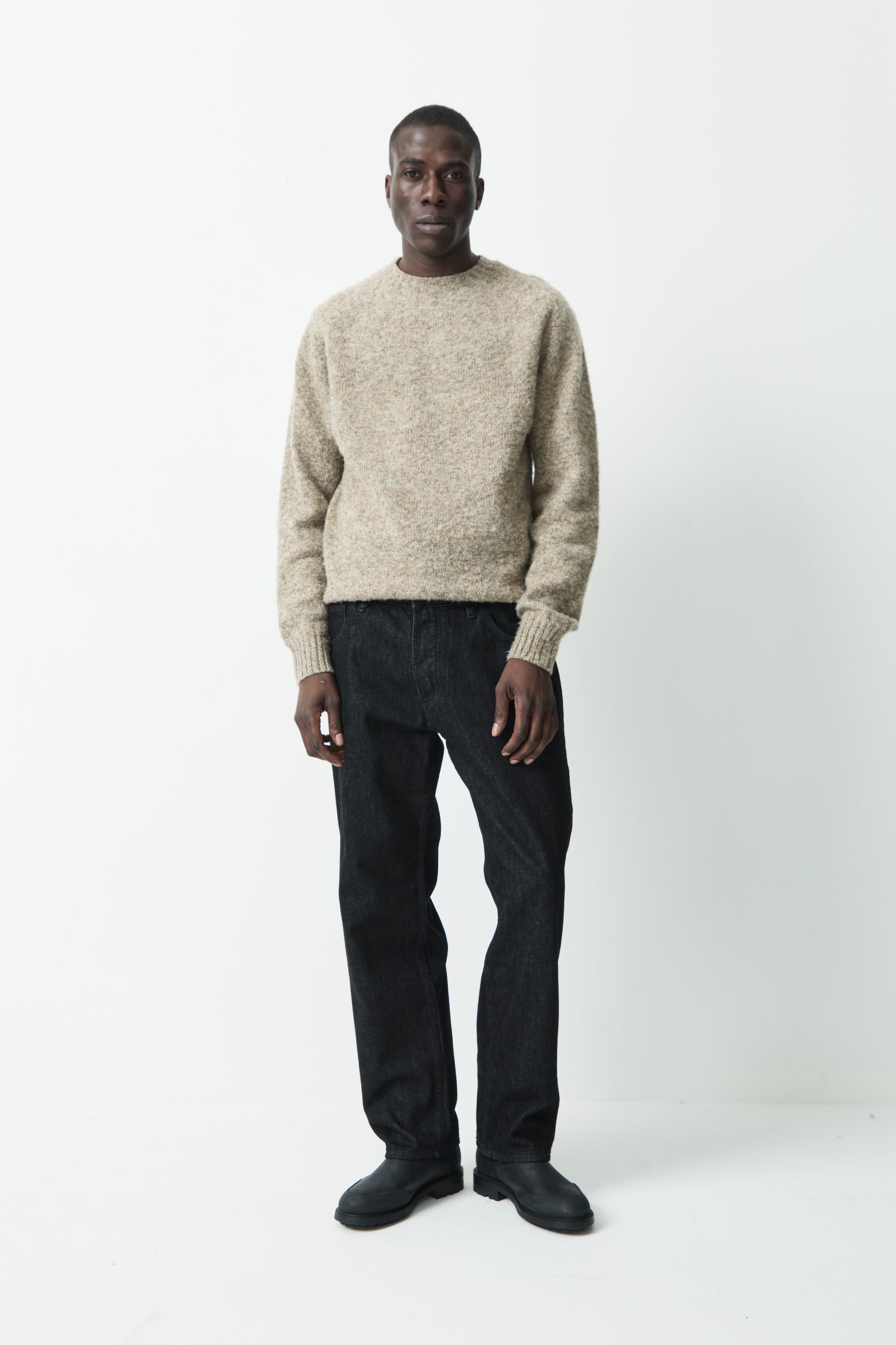 Suedehead Crew Neck Knit
