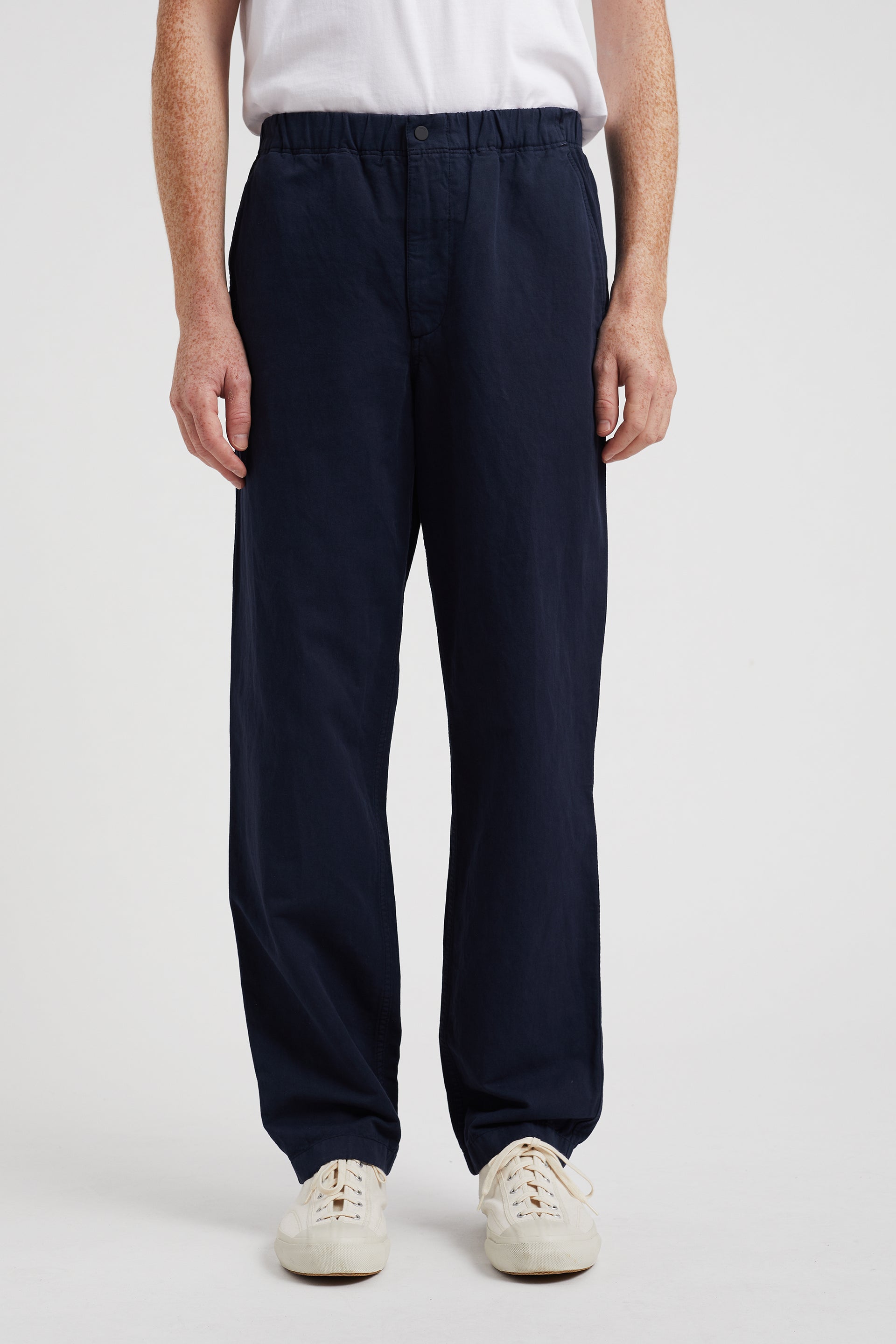 Ezra Relaxed Cotton Linen Trouser