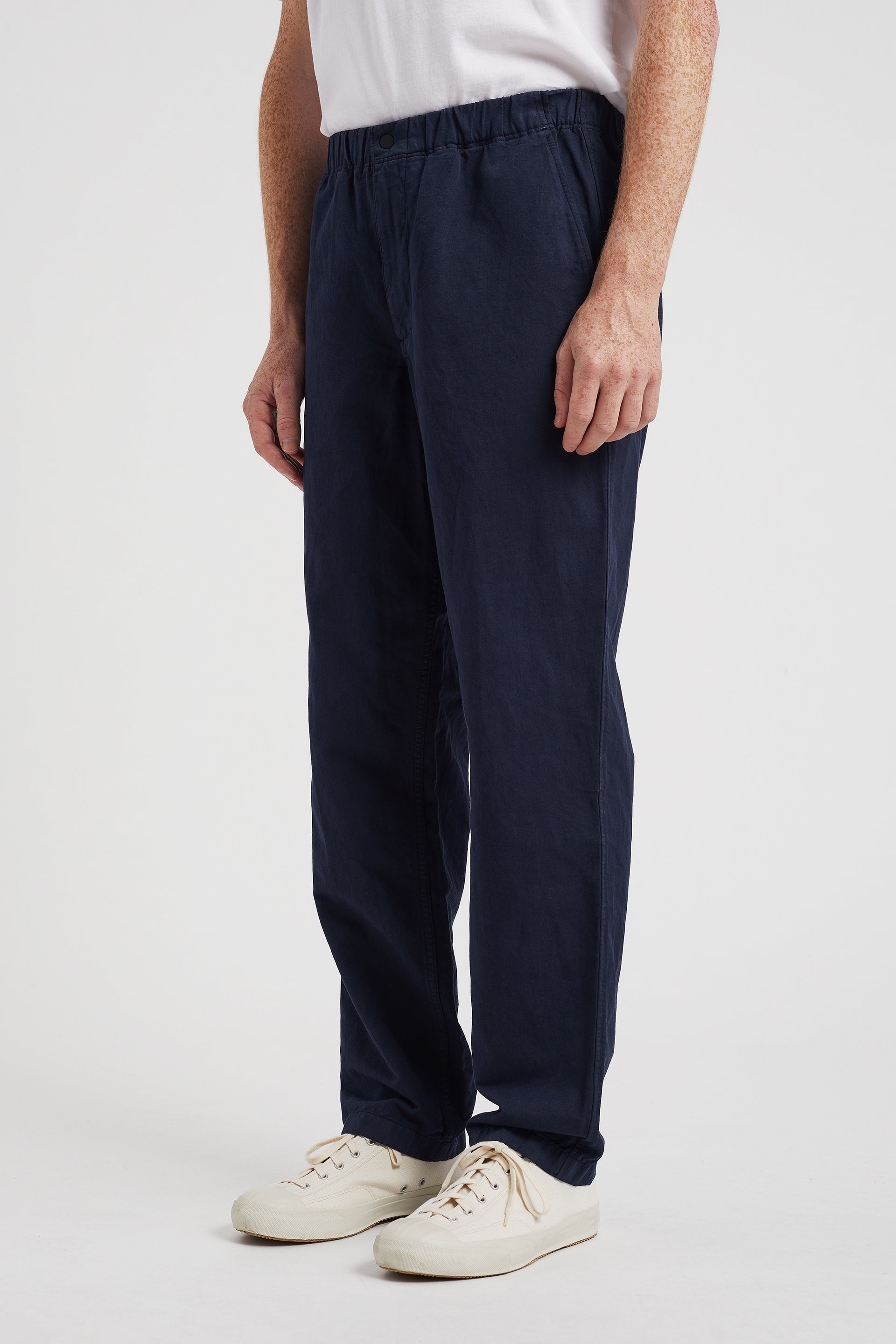 Ezra Relaxed Cotton Linen Trouser