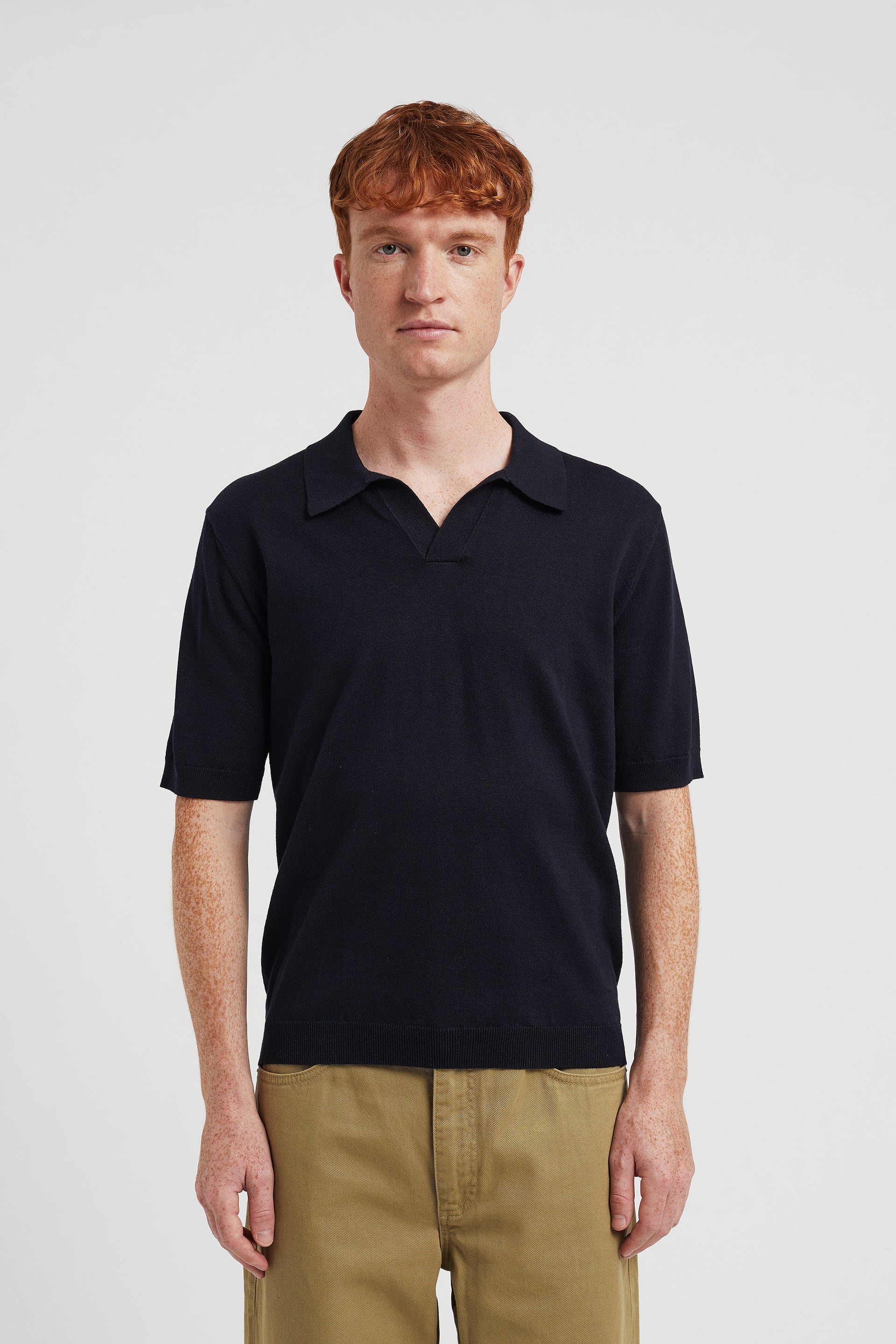 Leif Cotton Linen Polo