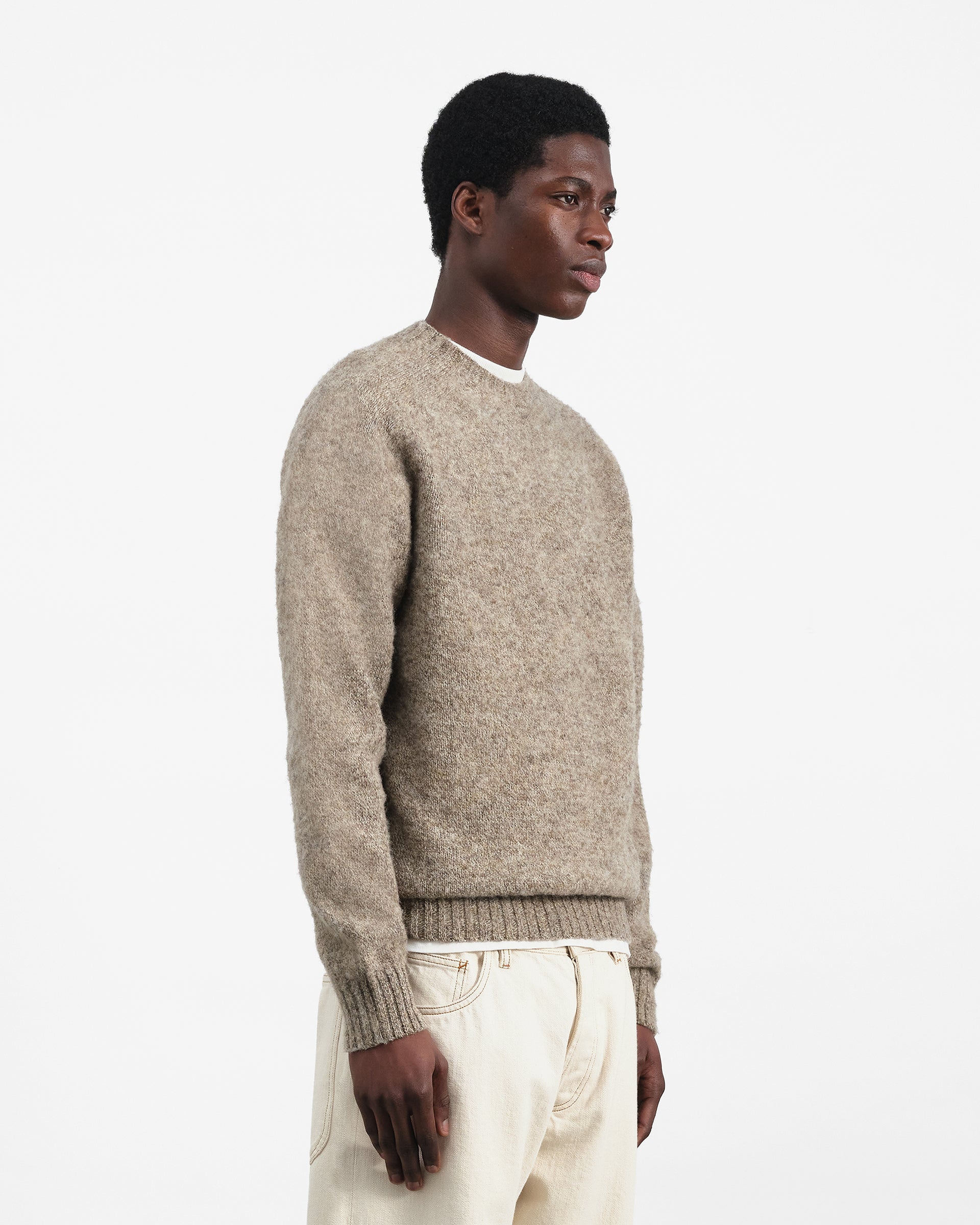 Suedehead Crew Neck Knit