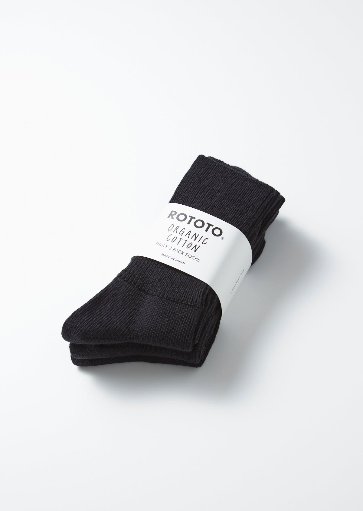 Rototo Organic Daily 3 Pack Socks