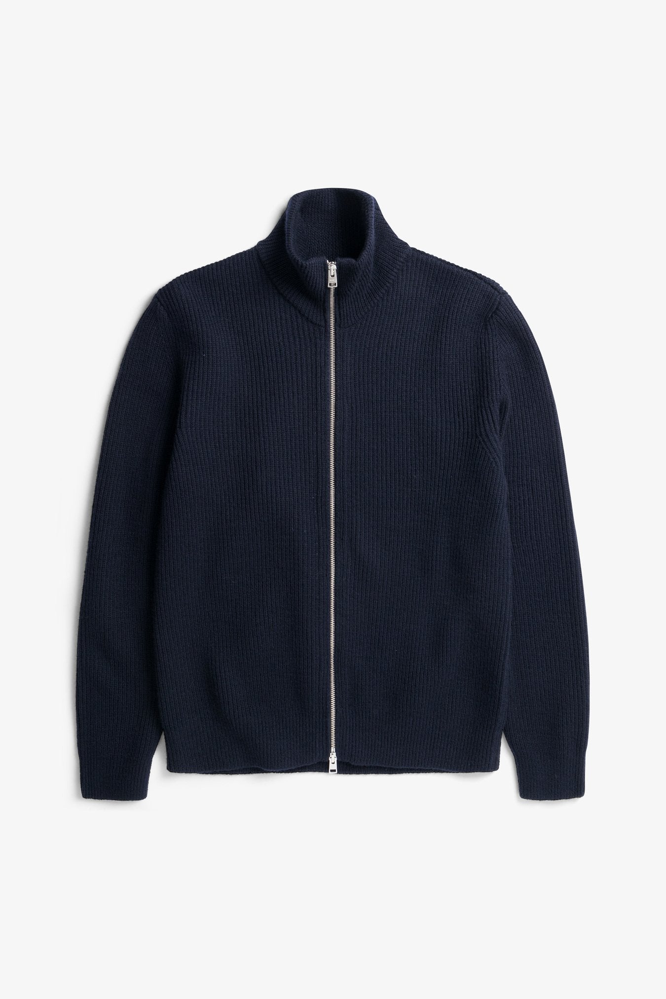 Hagen Wool / Cotton Zip Knit Jacket