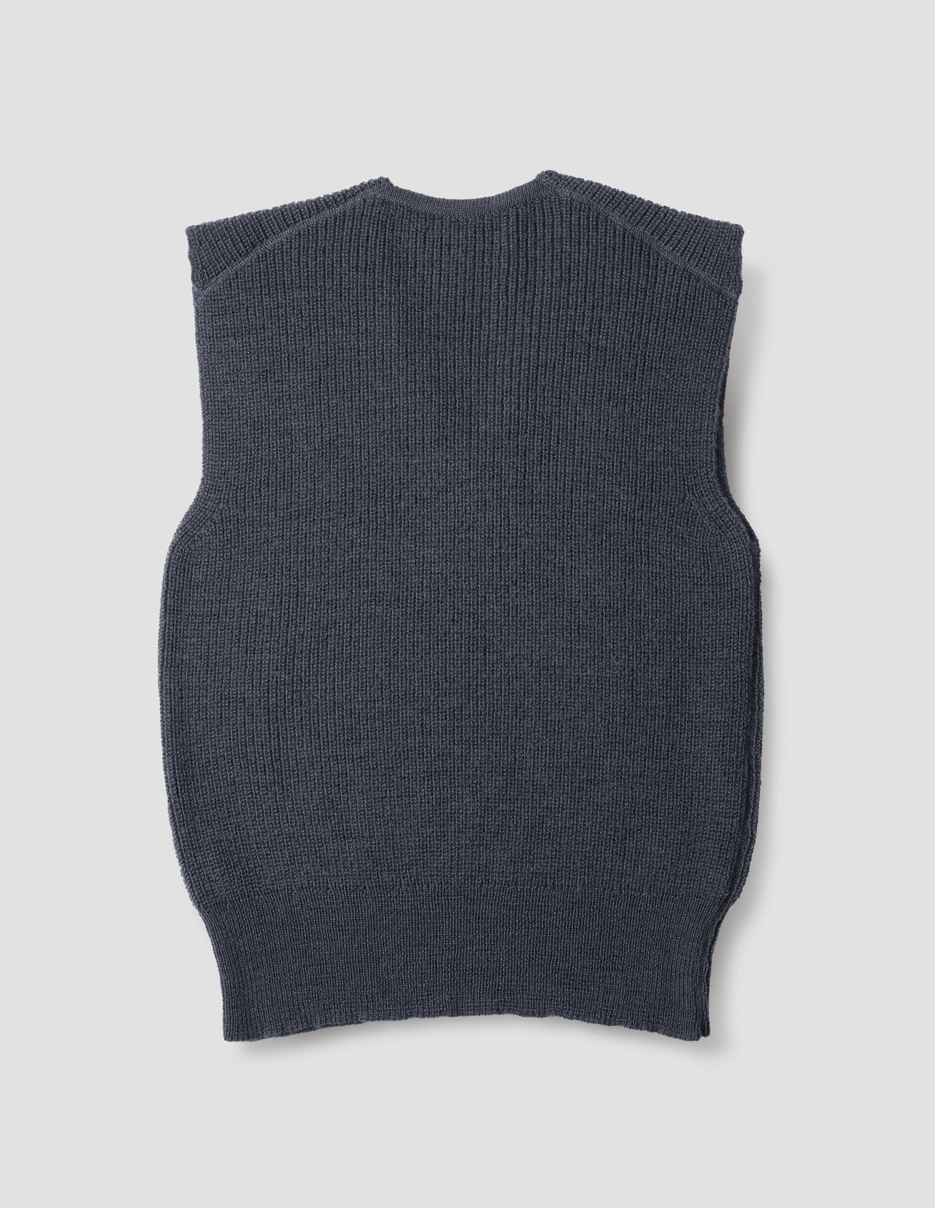 Chunky Ribbed Virgin Wool Uniform Sweater